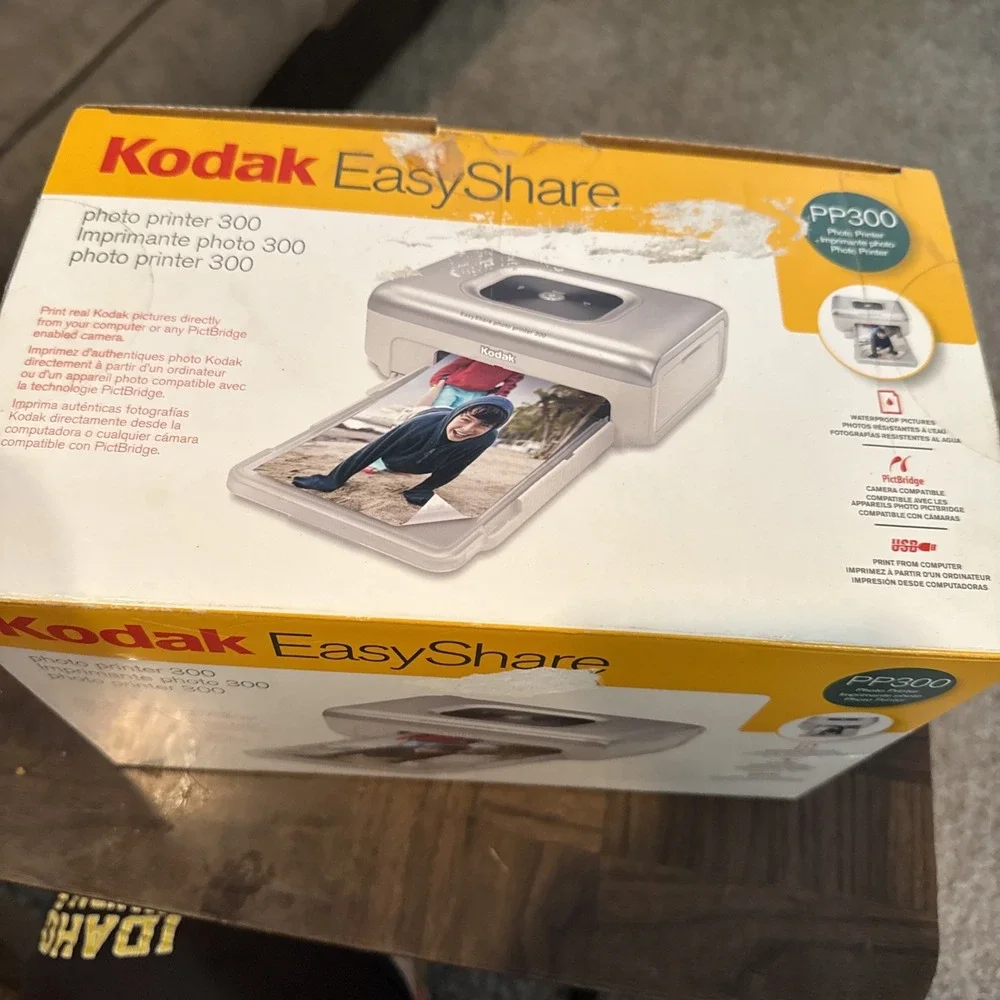 Kodak EasyShare Photo Printer 300 Opened Box Waterproof Photos Print